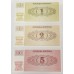 SLOVENIA 1990 . ONE 1 - ONE THOUSAND 1,000 TOLARJEV BANKNOTES . SPECIMEN . SET OF 8 SLOVENIA 1990 . ONE 1 - ONE THOUSAND 1,000 TOLARJEV BANKNOTES . SPECIMEN . SET OF 8